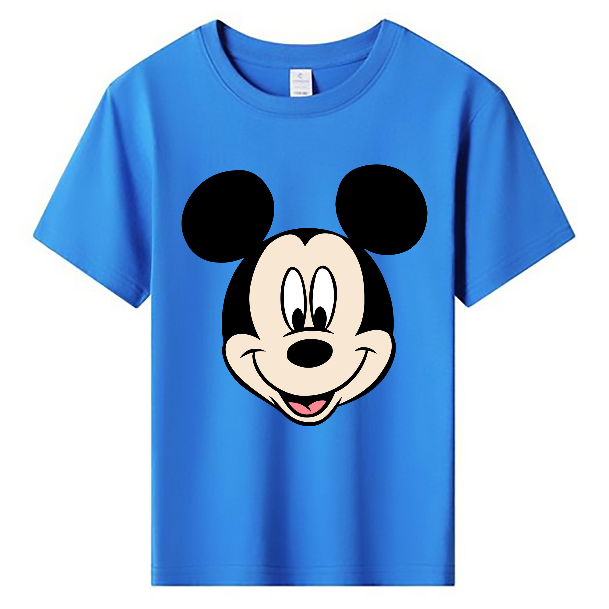 ミッキーマウス Mickey Mouse 綿100％キッズTシャツ（フロントプリント）